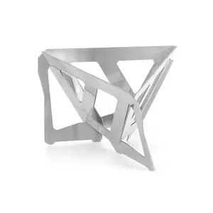Portable Stainless Steel Coffee & Tea Filter Rack - Locking Slot, Easy Assembly & Disassembly for Outdoor Camping, Travel