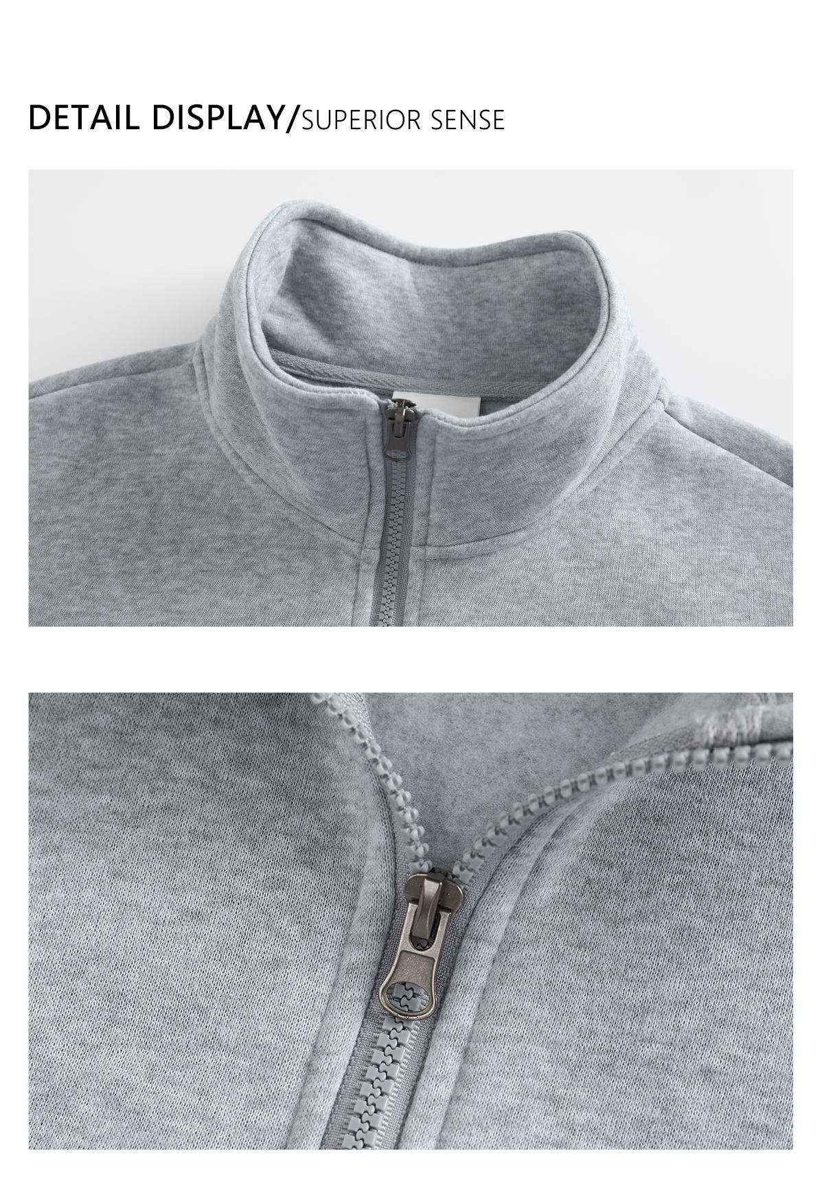 3-pack men’s stand-collar sweatshirts, men’s sweatshirts. Loose fit, half-zip stand collar design, soft, comfortable, skin-friendly fabric, minimalist solid color design, available in multiple colors, suitable for daily commuting, school, shopping, sports