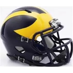 Michigan Wolverines Helmet - Riddell Replica Full Size - Speed Style - Painted Design