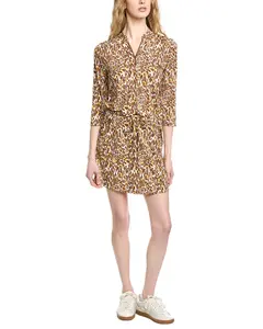 IBKUL 3/4-Sleeve Drawstring Dress