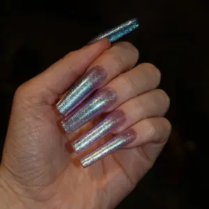 Euphoria Press on Nails, Sparkly Nails, Purple nails