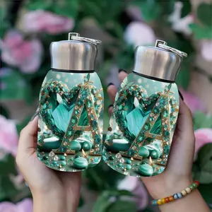 1pc 10.5oz Stainless Steel Sports Water Bottle, Ergonomic Carrying Buckle, Double-Wall Vacuum Insulated, Portable Outdoor Camping Gym