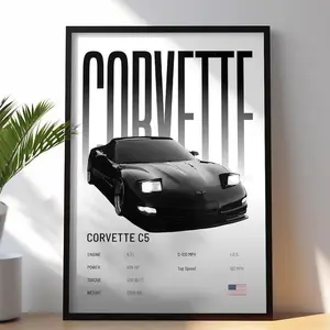 [UNFRAMED] Corvette C5 Poster Car Print Hyper Car Poster Super Car Print Art Print Car Poster Home Decor Wall Decor