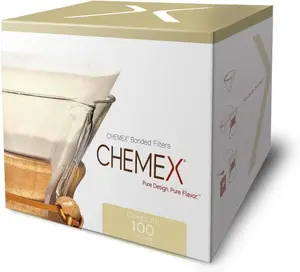 Chemex Bonded Filter - Circle - 100 ct - Exclusive Packaging Coffee Tea