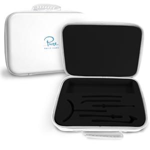 Pure Daily Care Premium Travel Case for NuDerma Wands - Shock Resistant Waterproof Zipper Closure - Compact 13x9x3 inch Storage for 6 Wands & Base Handle