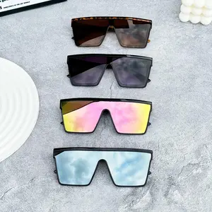 4-Pack Punk Oversized Polarized Sunglasses, trending large frame festival eyewear with effective UV protection.Comfort sports shades for men and women, lightweight and stylish.Ideal for driving, riding, golf, outdoor sports, summer festivals and daily c