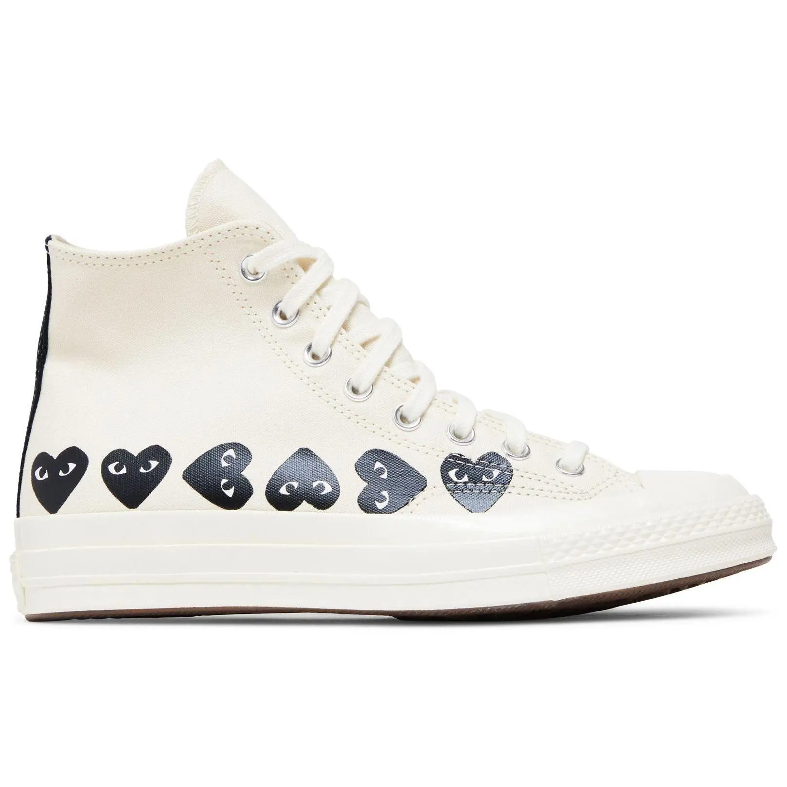 [A08148C] MENS CONVERSE CHUCK TAYLOR ALL STAR 70 HI 'COMME DES GARCONS PLAY MULTI-HEART MILK'