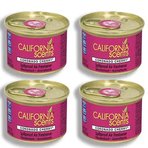 California Scents Air Freshener 4-Pack Car Air Freshener (Coronado Cherry)