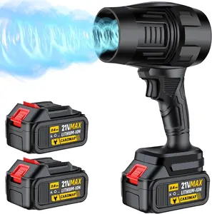 Electric Cordless Leaf Blower, Handheld Electric Leaf Blowers, Mini Jet Dry Blower Fan with 2 Packs 2.6Ah Batteries and Charger, Violent Blower for Lawn, Patio, Outdoors, Car, Home