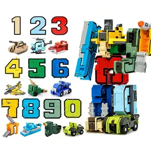 Kids' Digital Robot Transforming Toy for Kids – Interactive Digital Robot Building Set with Educational STEM Blocks & Creative Play