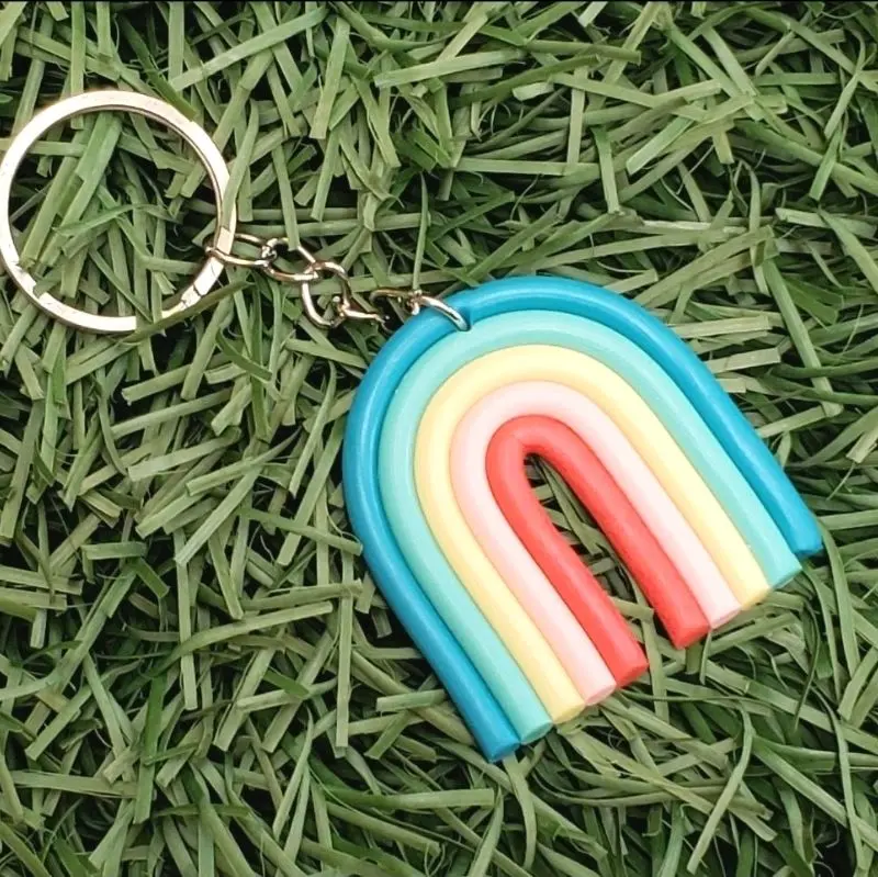 Rainbow Charm Keychains