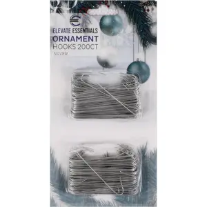 Christmas Ornament Hooks - Ornament Hangers - Large 2.5 inch 200ct