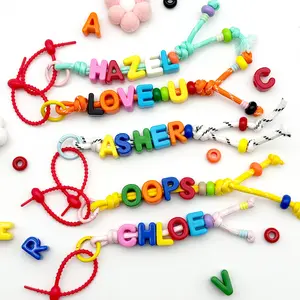 Personalized Keychain Accessory Custom Letter Paracord Charm