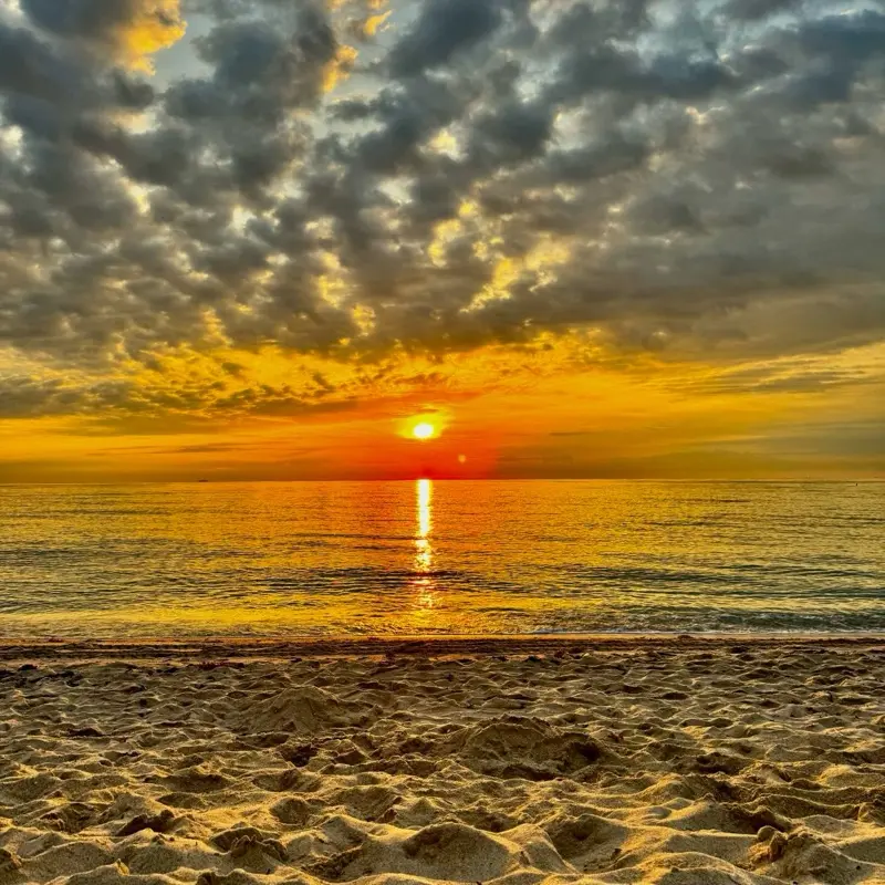 Posters & Prints - Sunset Over Beach Artwork Available for Canvas Paper or Any Material Personalized Decor Options. Link: https//:www.artpal.com/kpintaliza Paintings Artistic Photo Wall