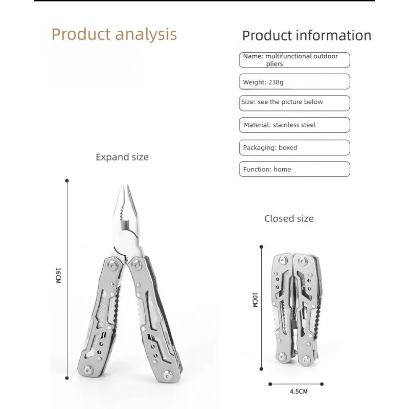 Multifunctional Outdoor Survival Folding Knife Pliers Tool with Seatbelt Cutter for Camping Hiking Emergency and Everyday Carry EDC Multifunctional Outdoor Survival Folding Knife Pliers Tool with Seatbelt Cutter for Camping Hiking Emergency and Everyday Carry EDC