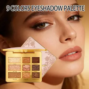 Colorful 9-Color Eyeshadow Palette, Multi-Purpose Makeup, Waterproof Long-Lasting, Portable Party Makeup, High Pigment, Essential Beauty Must-Have