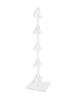 Eyewear Holder Countertop Display Organizer Holds 5 Pair of Sunglasses or Eyeglasses Clear Acrylic with Square Base for Retail Pharmacies Optical and Department Stores Lightweight