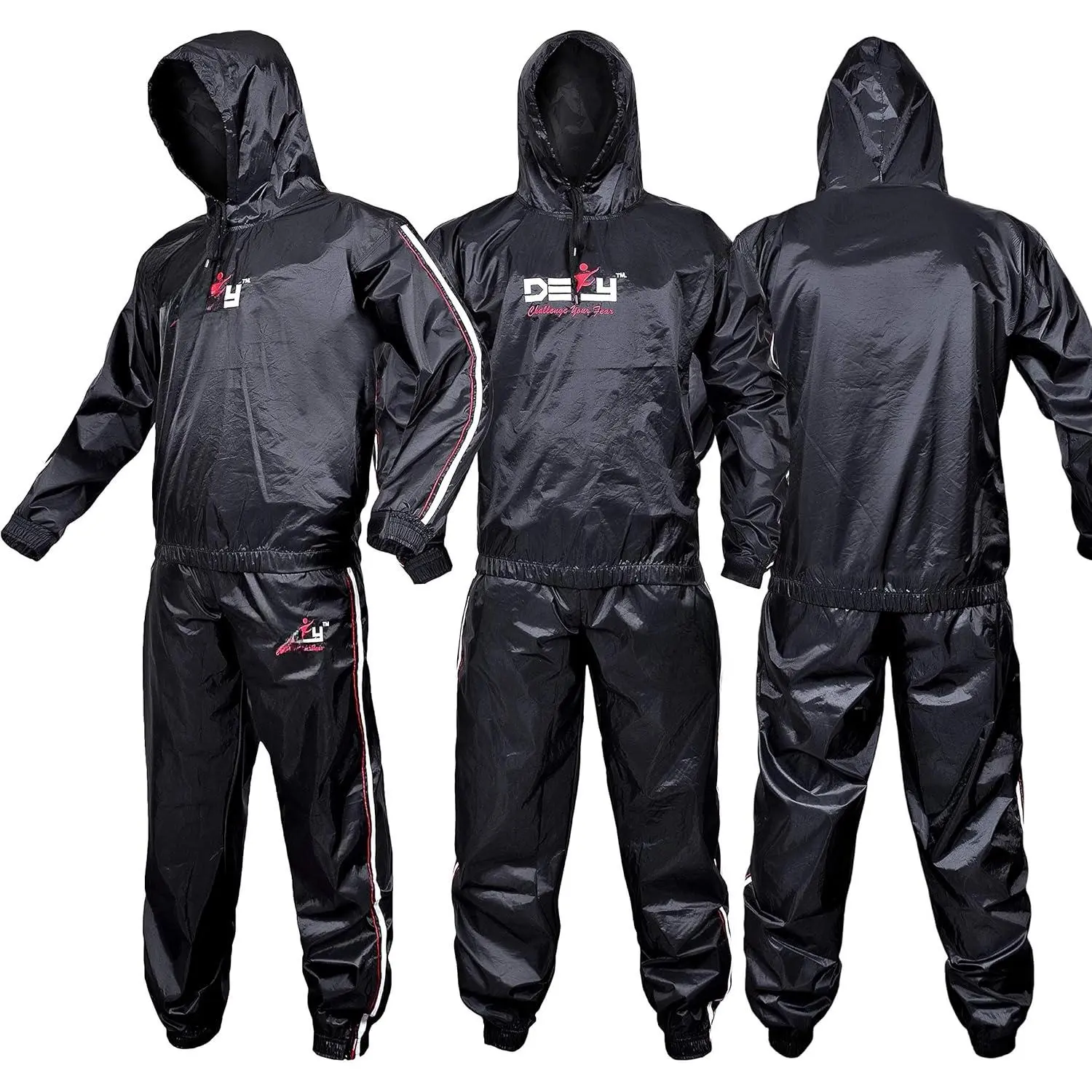 Heavy Duty  Suit Sauna Exercise Gym Sauna Suit Fitness workout Anti-Rip with Hood