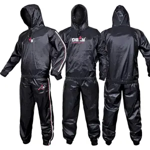 Heavy Duty  Suit Sauna Exercise Gym Sauna Suit Fitness workout Anti-Rip with Hood