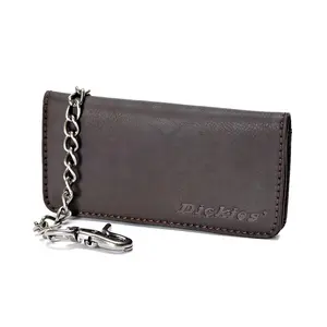 Dickies Men's Leather Trucker Wallet with Chain