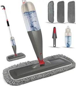 Spray Mop with Washable Pads – 800ml Refillable Bottle Floor Mop