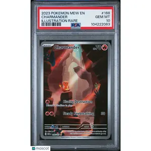 2023 Pokemon 151 Charmander #168 Illustration Rare PSA 10 GEM MINT