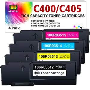 4-Pack Compatible Toner Cartridges for VersaLink C400 C405 (106R03512, 106R03513, 106R03514, 106R03515) High Yield Premium Quality. Limited Edition