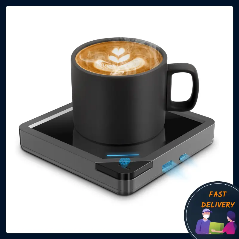 BESTINNKITS Smart Coffee Cup Warmer Set, Auto On/Off Gravity-Induction Mug  Office Desk Use, Candle Wax Cup Warmer Heating Plate (Up to 131F/55C), 14oz  - TikTok Shop
