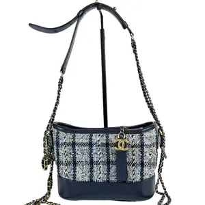 Pre-owned CHANEL Tweed Crossbody Bags Small Gabrielle Hobo Quilted Crossbody Bag