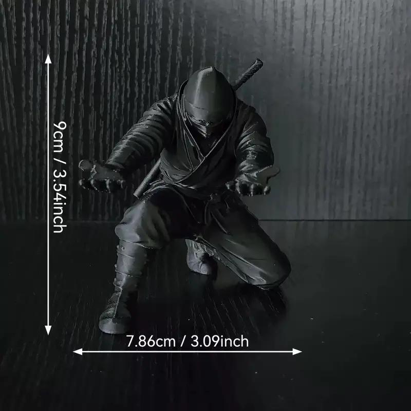 3D Printed Samurai Pen Holder Desk Organizer, Holds Pens Pencils, Dark Ninja Style, Creative Gift for Boyfriend Colleague Friend, Desk Accessories