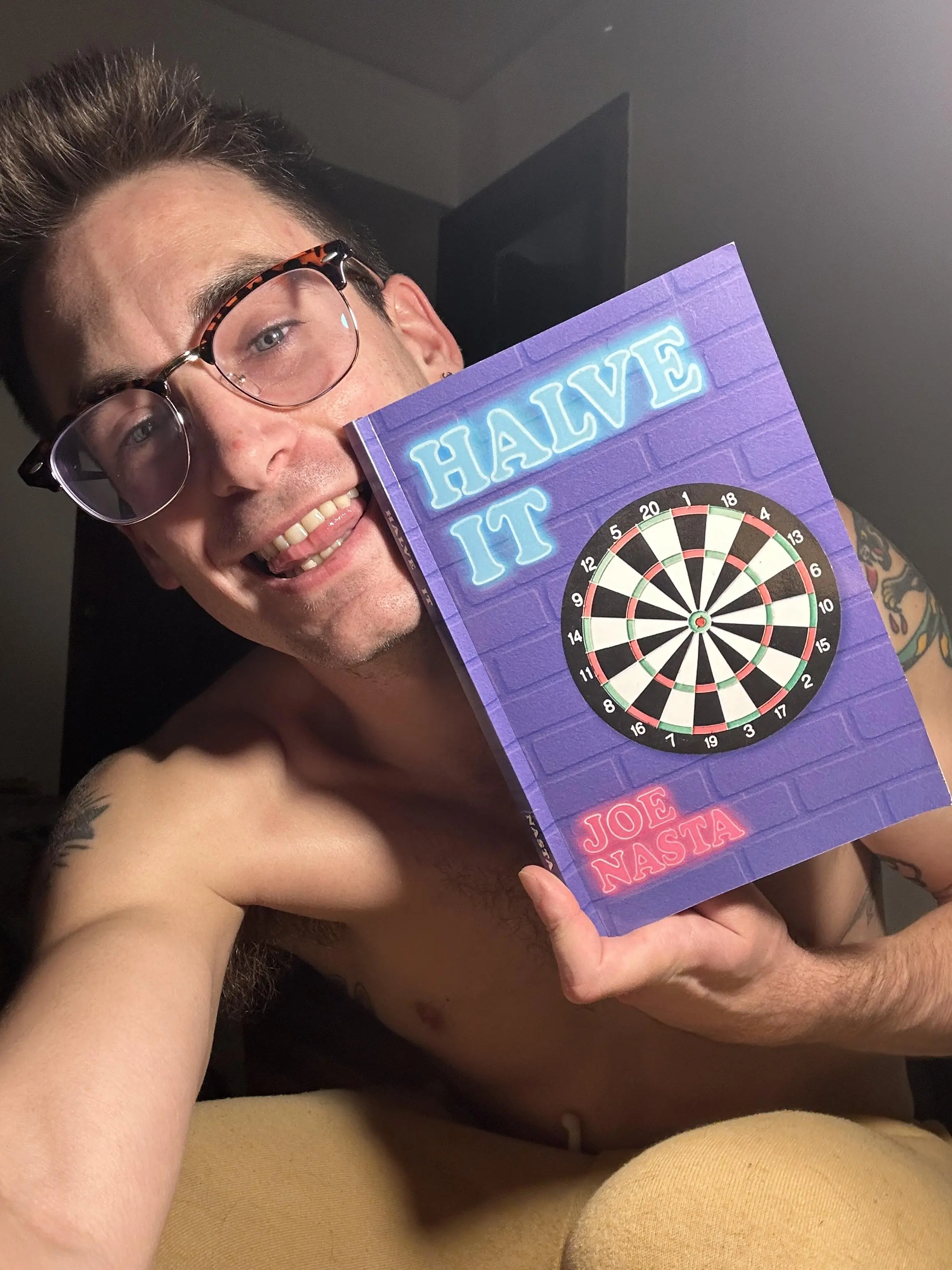 Blue Forge Press Halve It by Joe Nasta - A Collection of Stories on Grief Sex Transformation and Desire