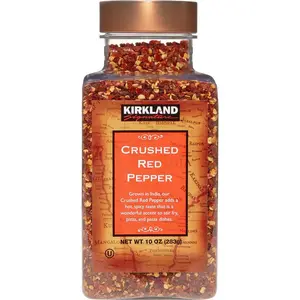 Kirkland Signature Crushed Red Pepper 10 oz - Spicy Seasoning for Dishes & Versatile Cooking Ingredient