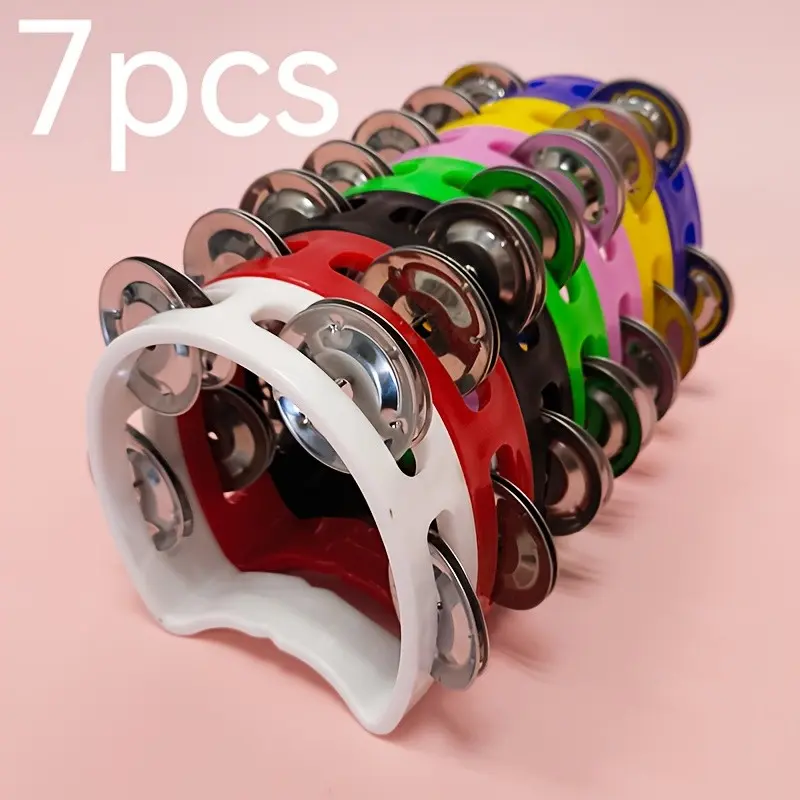 Four Bell Circle Handbell Performance Accompaniment Plastic Handbell Orff Percussion Instrument Half Round Handbell Percussion Musical Instruments