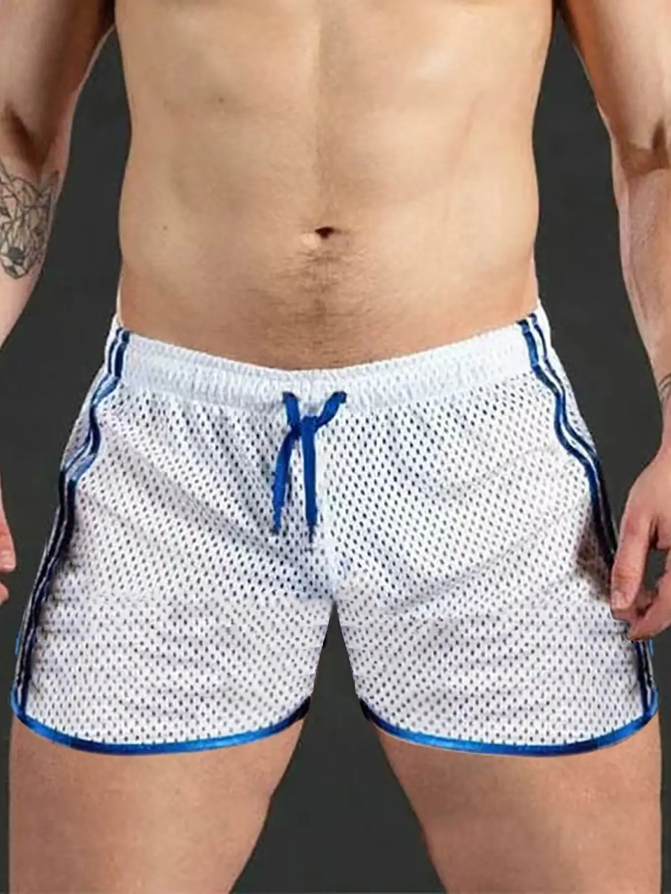 Men's Running Sport Athletic Wear Shorts Lightweight Thin Summer Fitness Training Quick-Dry Breathable Beach Pants Asian Size Fitted Plain Style