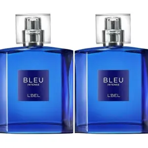L'BEL BLEU INTENSE FOR MEN 100ml Pack of 2 - Powerful Oceanic Scent with Herbal Notes - Herbal Aromatic Fragrance
