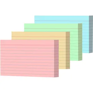 Index Cards 3x5 Bulk, (240 Cards) Colored Notecards 3x5 lined, Blank   Assorted Colors Flashcards for School  and Office, Ruled Index Card