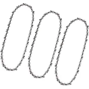 3 Pack 12 Inch Chainsaw Chains 3/8 LP Pitch .050" Gauge 45 Drive Link Low-Kickback Compatible with Craftsman,McCulloch,Greenworks,Earthwise,Poulan,Remington,Echo,Ryobi,Makita,and more