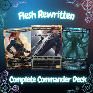 Flesh Rewritten | Commander 100 Card Deck + Tokens | Custom MTG Proxy EDH