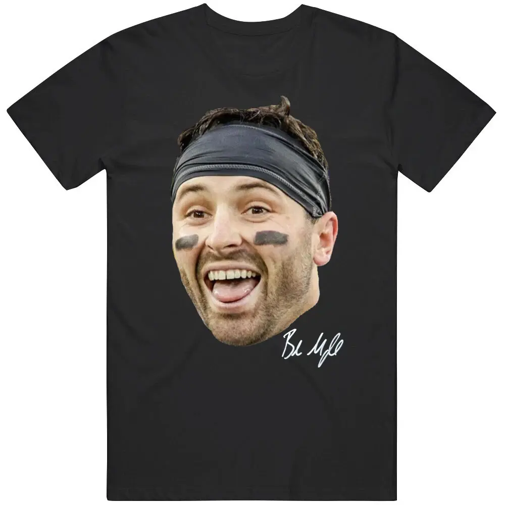 Baker Mayfield Big Head Signature Funny Tampa Bay Fan T Shirt