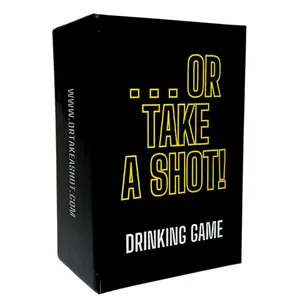 Or Take A Shot Drinking Game - 100 Cards for Endless Fun Challenges Perfect for Game Night Entertainment Includes Deck and Shot Glasses