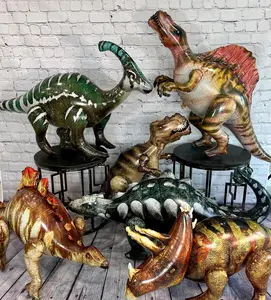 Dinosaur Balloon Set of 6 JUMBO Mylar Gigantic Walking Foil Balloons | Birthday Party Decorations Supplies and Decor | Anaya Treasures AZ