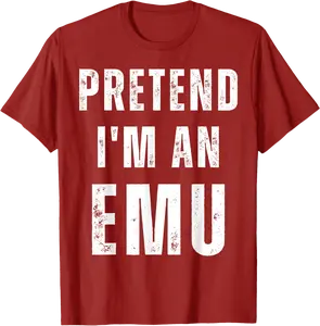 Pretend I'm an Emu Matching Costume Funny Halloween T-Shirt - Skyelardawnv Shop VOQB0DFFN52HN