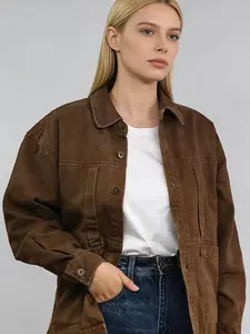 Lux Lee Vintage Workwear Jacket – Heavyweight Twill Cotton Shell with Fleece Lining, Multi-Pocket Utility Design, 3D Tailoring, Anti-Pilling & Shrink-Resistant, Adjustable Cuffs & Collar, Ideal for Street Style & Outdoor Casual Wear