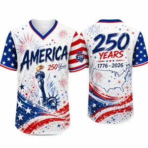 Men's & Women's 2026 America 250 Athletic Style Shirt - White Short-Sleeve Sports Top, Liberty Torch Graphic, 1776-2026 USA Map Back Print, Red-White-Blue Flag Wave, Casual Sporty Fitness Casual Tee for July 4th Summer, Casual Sporty Shirt summerwins