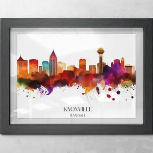Knoxville Skyline Poster Decor Print Prop Room Ornaments Artistic Wall Decoration Photo