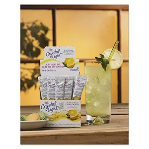 Crystal Light Products Crystal Light-Flavored Drink Mix, Lemonade, 30 8-oz. Packe beverages, PACK OF 1, Yellow