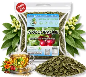Axocopaque Herbal Tea (4 oz) - VIRAL 100% Natural Gaultheria Mexican Leaves - Authentic Traditional Loose Leaf Tea from Mexico - Caffeine-Free, Non-GMO, Vegan - Farm-Grown