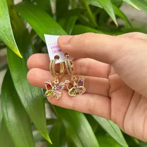 Mariposa multicolor earrings