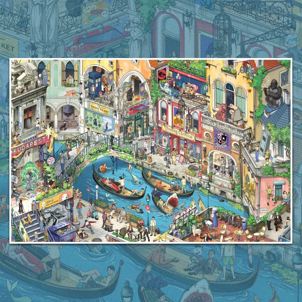 Romantic Film Shooting Spot Stickers Book, City View Scenery Stickers, HD Movie Scene Decor, Scenes Stickers, Aesthetic DIY Stickers for Handcrafts