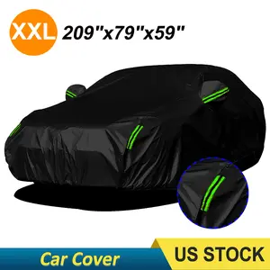 XXL Full Car Covers for Sedan, Car Cover Waterproof All Weather Windproof Dustproof UV Protection Scratch Resistant Indoor Outdoor Universal